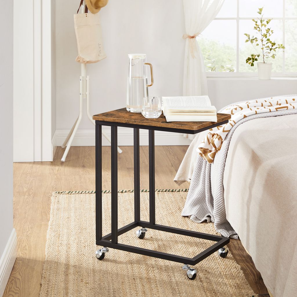 VASAGLE Servierwagen braun 50,0 x 35,0 x 56,0 / 60,0 cm Zdjęcie produktu 3