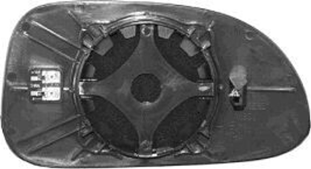 VAN WEZEL Spiegelglas Außenspiegel Links für CHEVROLET LACETTI (J200) Asphärisch Beheizbar 8125837