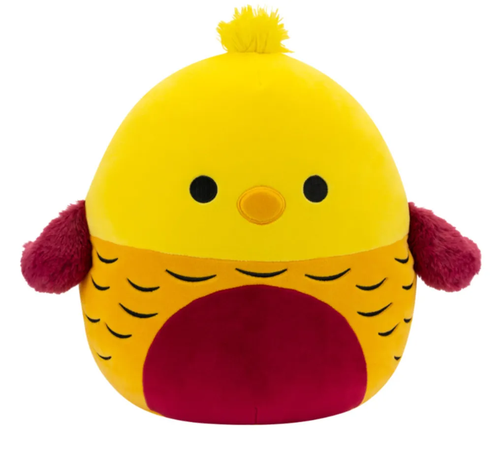 Squishmallows Beck faisan doré 30 cm - Texture Ultrasoft et rareté Or