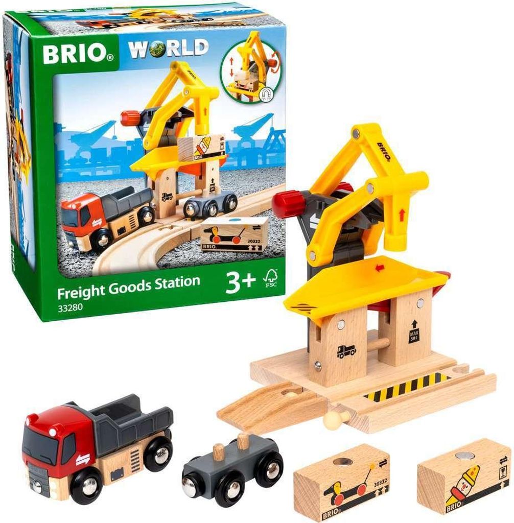BRIO Frachtverladestation, 6-tlg., Eisenbahn, Immagine del prodotto 