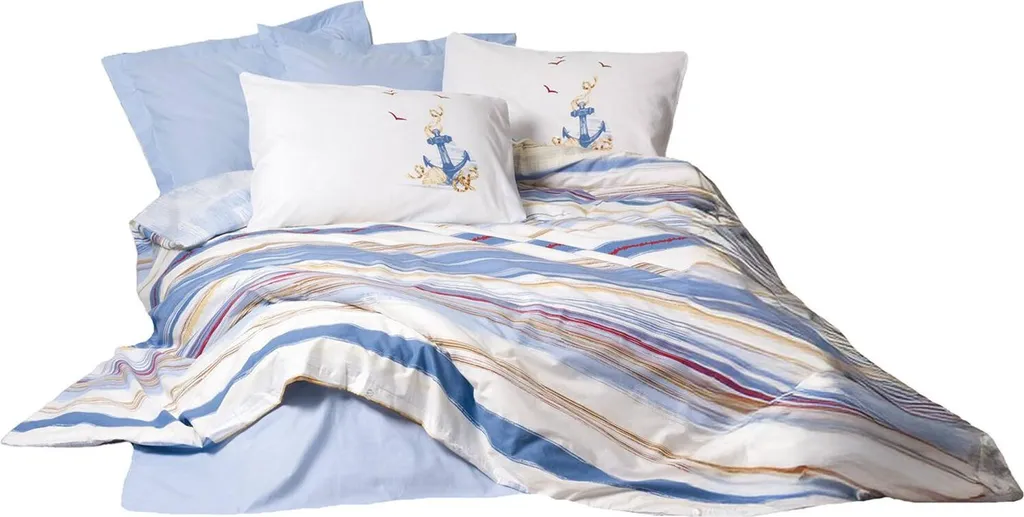 Dmora Austintown Copripiumino Matrimoniale 260x220 cm Blu con Federe