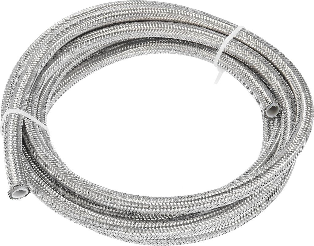 Auto Öl Brennstoff Gasleitung Schlauch AN6 3 Meter Geflochtener PTFE Edelstahl