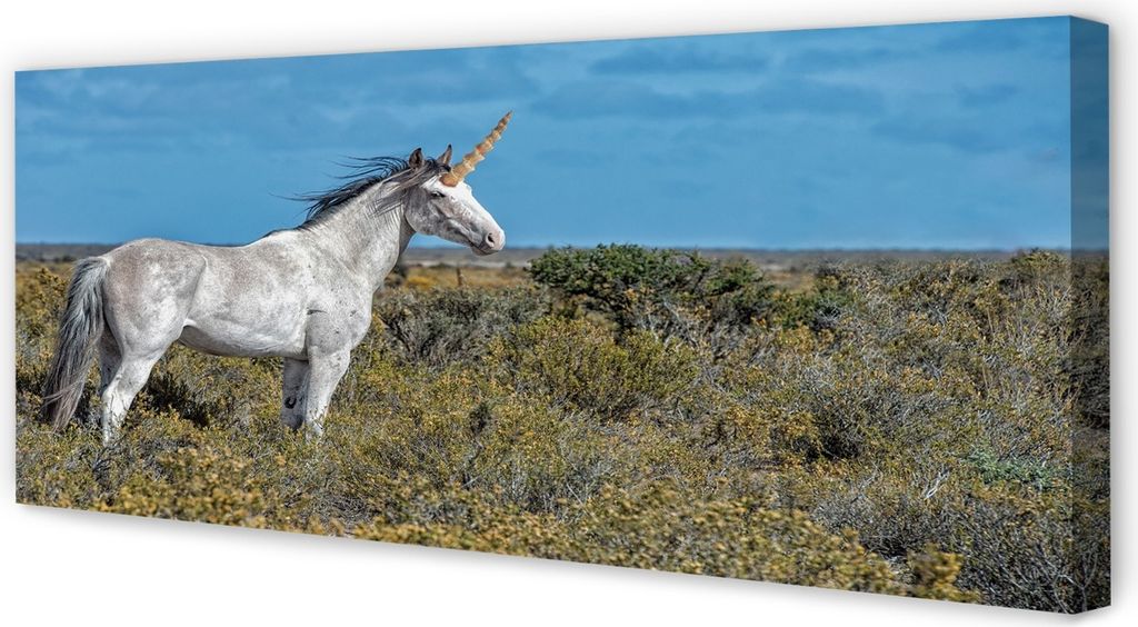 Leinwandbild 125x50 Wandkunst Unicorn Golf