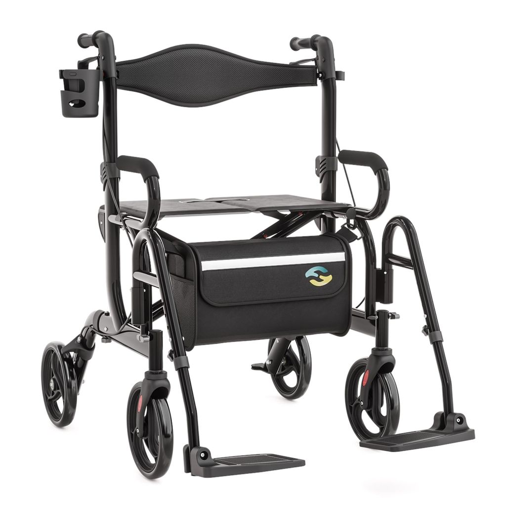 Helavo 2 in 1 Rollator & Rollstuhl in Einem - Faltbarer Produktbild 