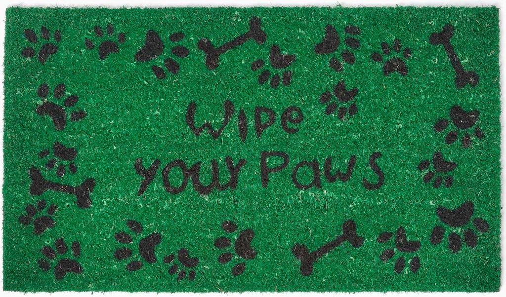HOMESCAPES Fussmatte Wipe your Paws 100% Kokosfaser