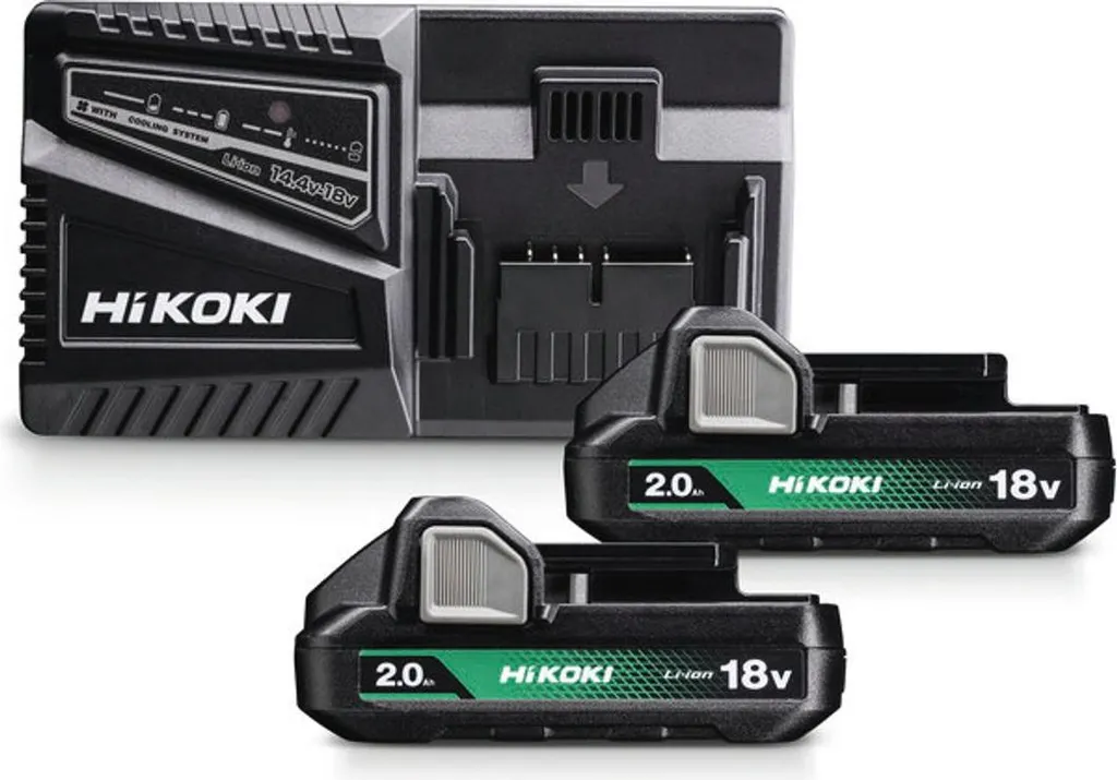 Kit Alimentation HiKOKI 18V pour Outils sans fil 2Ah et Chargeur