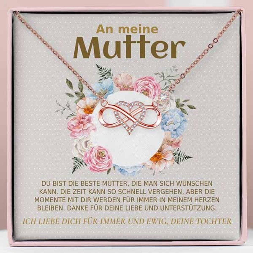 An meine Mutter - Halskette für Damen aus Roségold mit Produktbild 