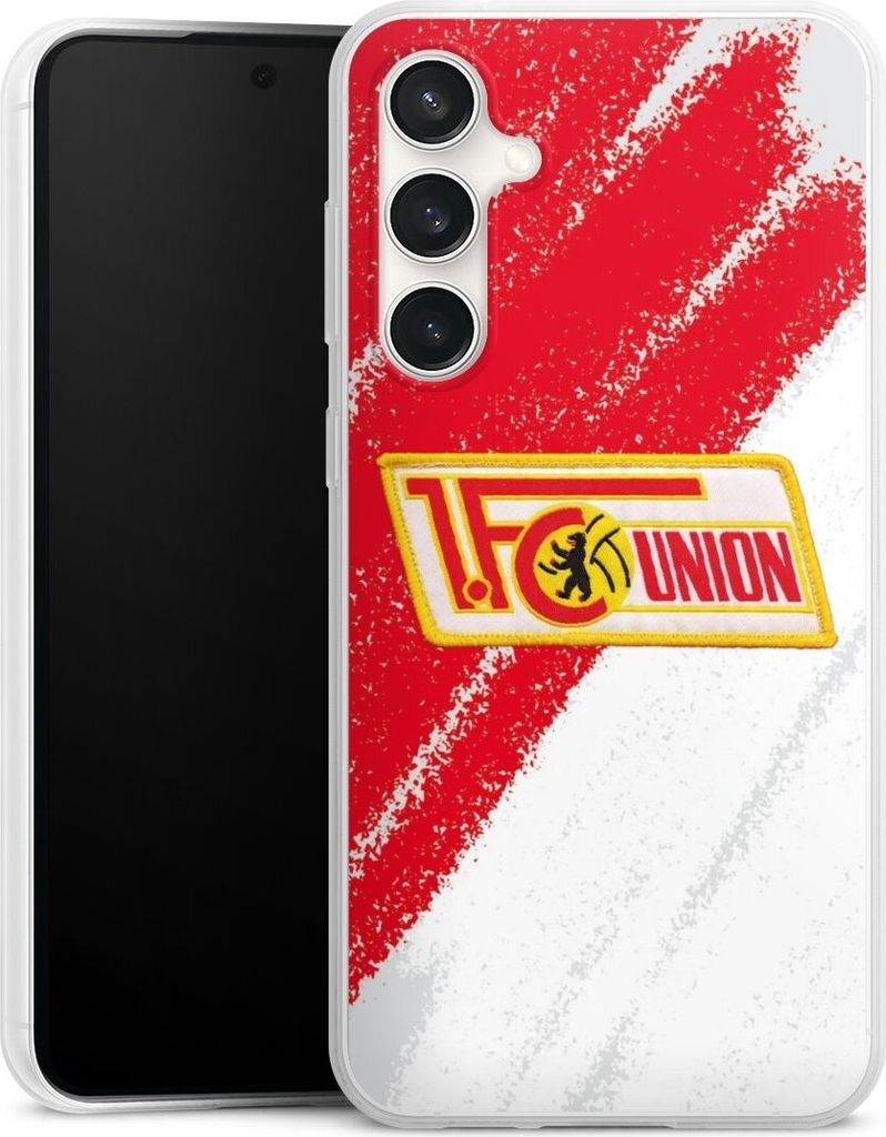 DeinDesign Slim Hülle für Samsung Galaxy S23 FE Silikon Case Ultra Dünn Handyhülle 1. FC Union Berlin Logo Offizielles Lizenzprodukt