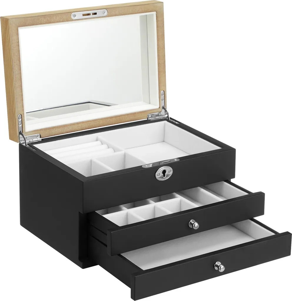 Portagioie Professionale Nero con Specchio | Ergonomia e Protezione