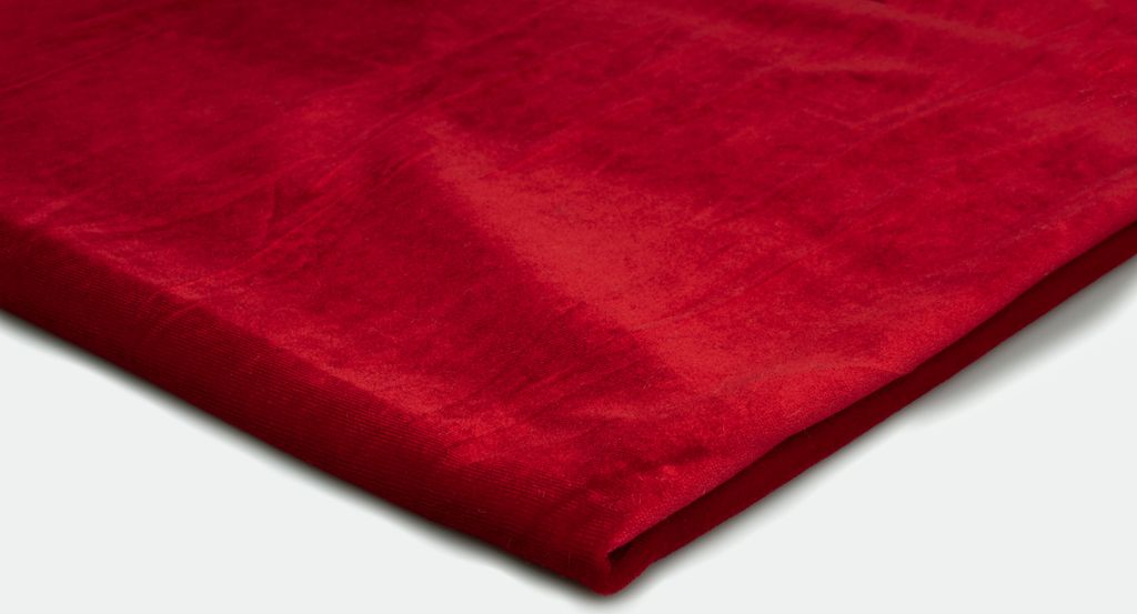 Pannesamt Stoff, Samt, Velours, Velourstoff Rot 50 x 150 cm Produktbild 