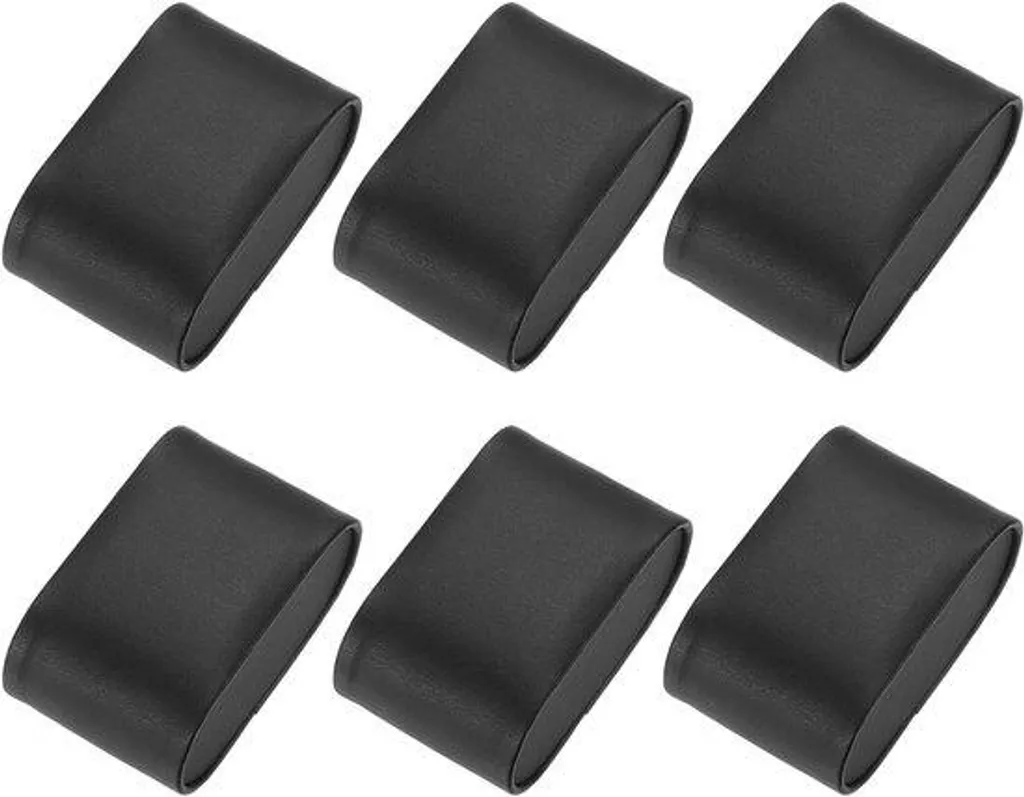 Support bracelet type coussin noir 4cm pour vitrine et rangement - 6pcs