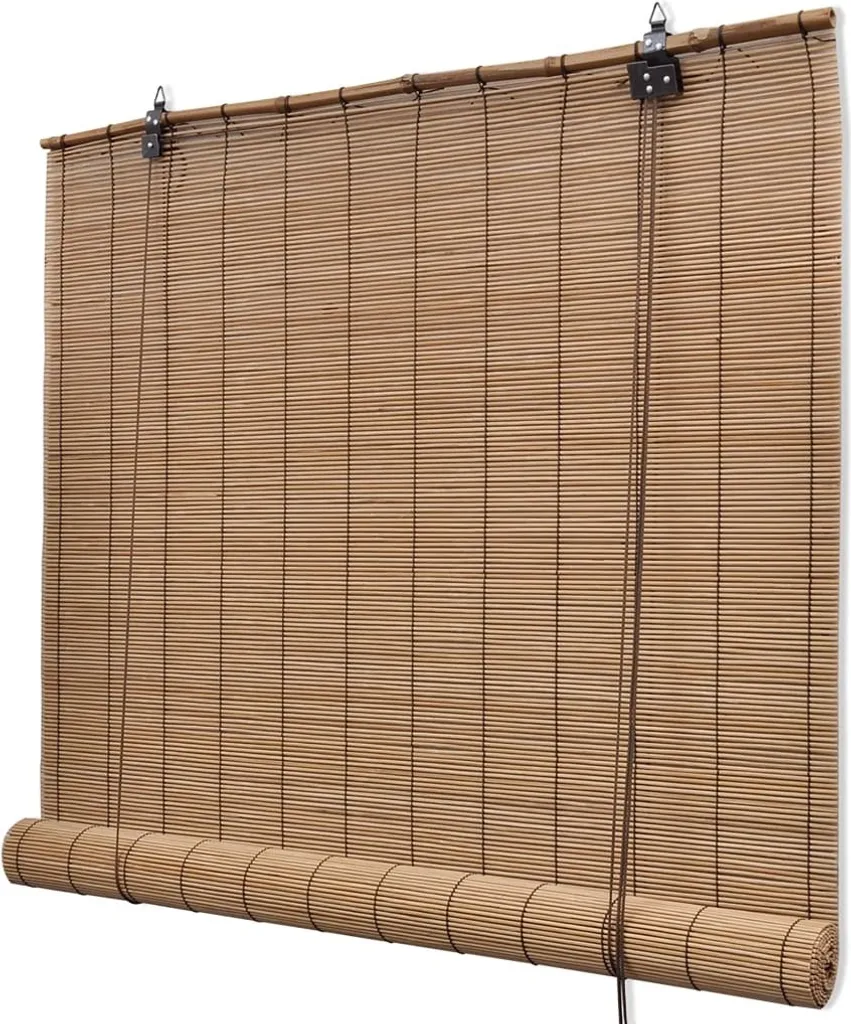 Store bambou marron 140x160 cm anti-regard pour protéger votre intimité