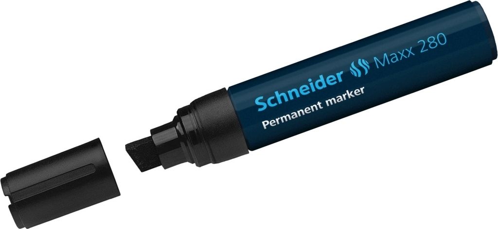 Schneider Marker Permanent 280 Meißel schwarz 5 Stk