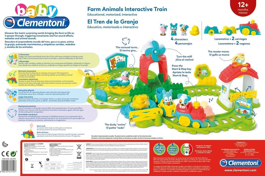 Clementoni The Farm Train, Junge/Mädchen, 1 Jahr(e), Mit Produktbild 