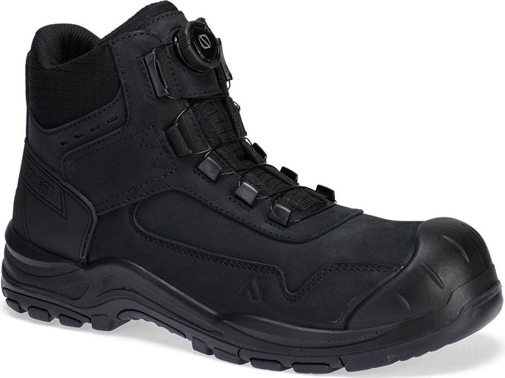 Stahl Nubuk Stiefelette S3 Hro Sr Fo Sc - Größe 38 - Schwarz - Portwest