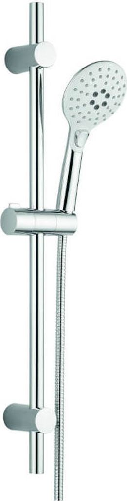 Design Brauseset mit Duschstange Chrom