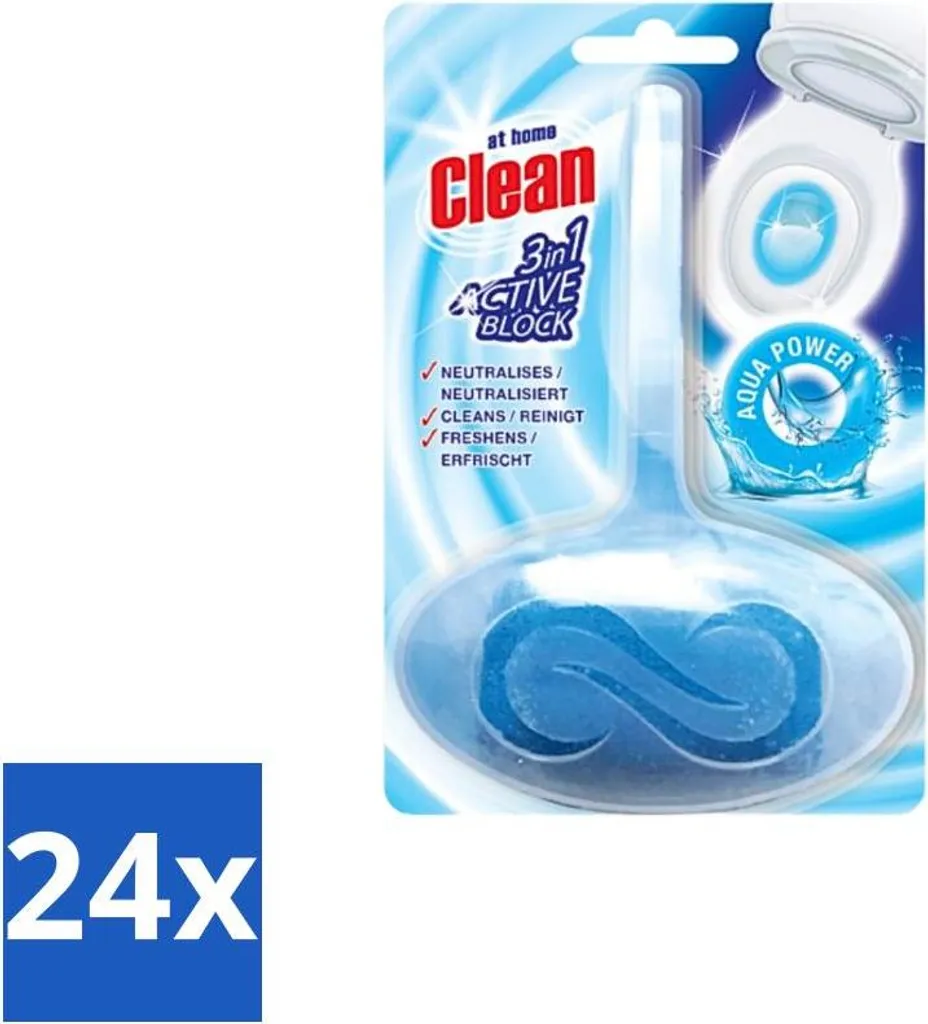 Pierre à WC Anti-Calcaire 3in1 Aqua Power contre les Mauvaises Odeurs 24u