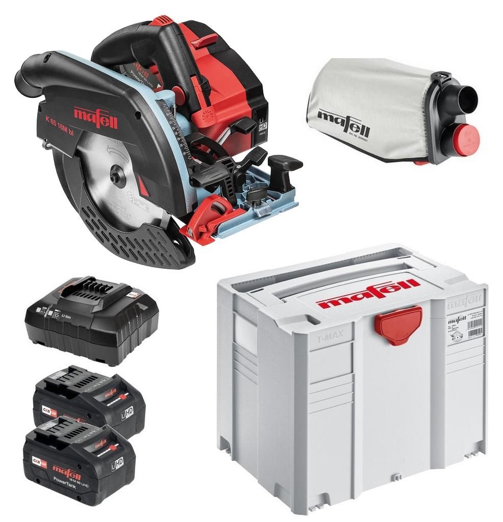 Mafell Akku-Handkreissäge K 65 18M bl im T-MAX | 91D801 Produktbild 