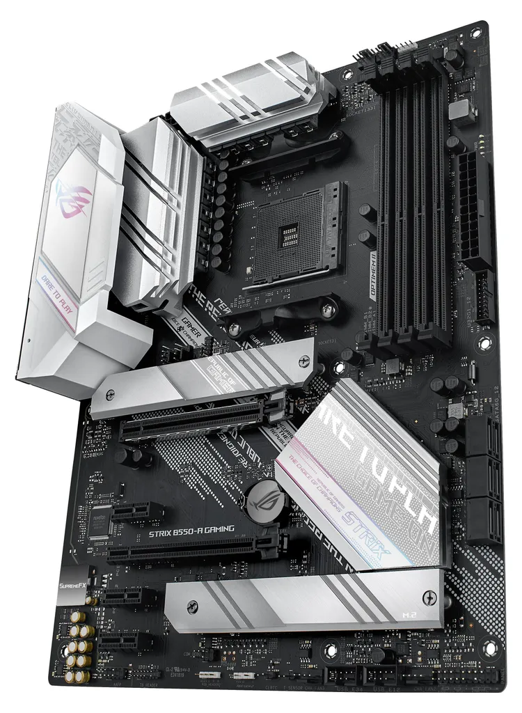 Carte mère Gamer ASUS ROG STRIX B550-A GAMING pour Setup Gaming Blanc