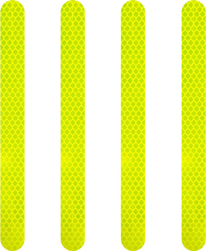 4 Strisce Riflettenti Giallo Fluo per Moto: Vinile Alta Durata