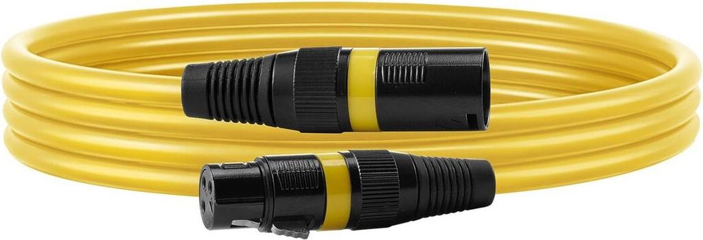 XLR Cable 2 m, 10 Pack, Shielded Balanced DMX Male to Female Microphone Cables, Gold-Plated 3-Pin XLR Mic Speaker Cords Wires, for Stage Lighting, ...