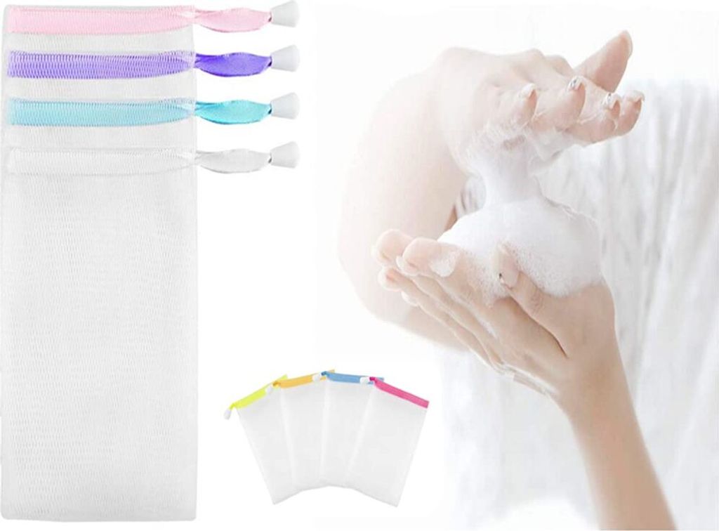 Seifenbeutel, 8 Stück Seifensäckchen Nylon Seifenbeutel Set Produktbild 