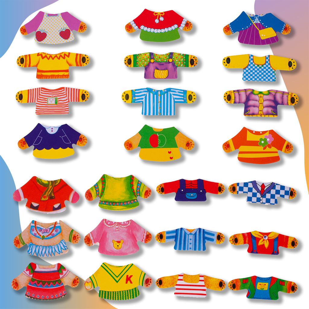 Malplay Pädagogisches Verkleidungsrätsel "Teddybär Anziehen Produktbild 10