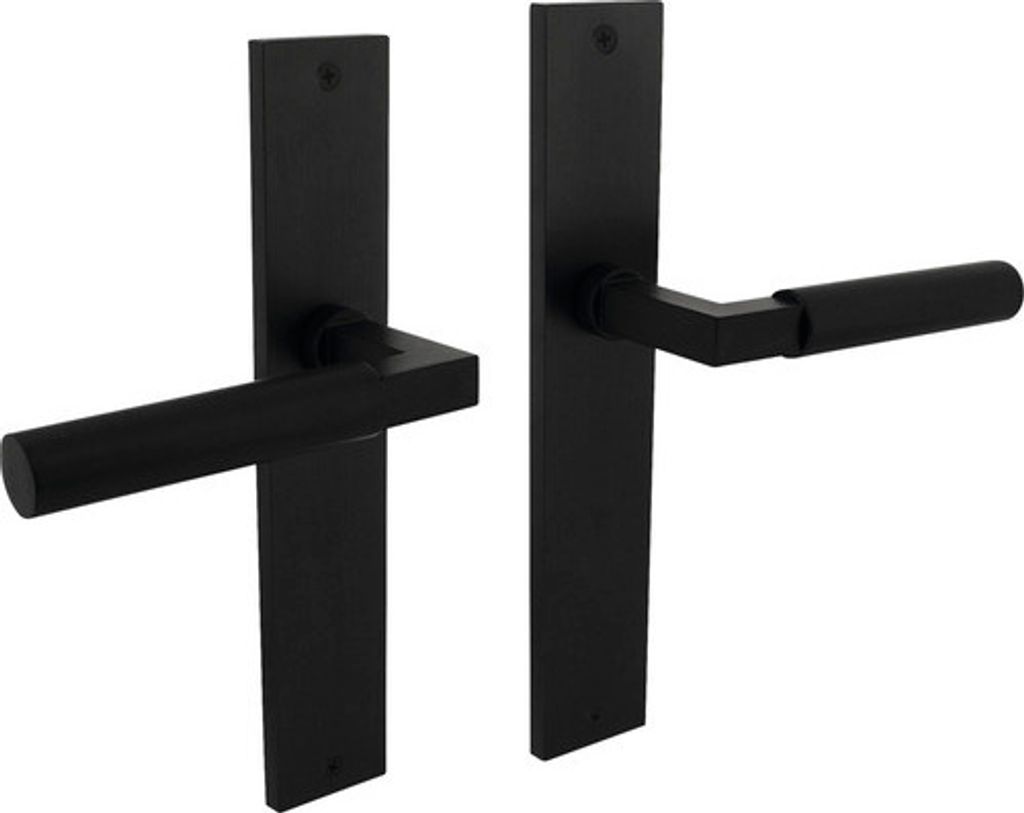 Langschildgarnitur Intersteel Baustil Blind schwarz matt