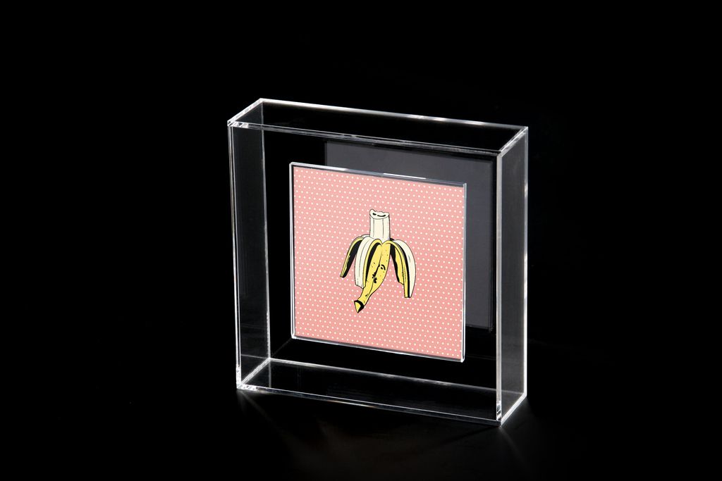 Acryl-Bilderrahmen Neon Rot 11x14cm - Aufstellbar & Zum Aufhängen