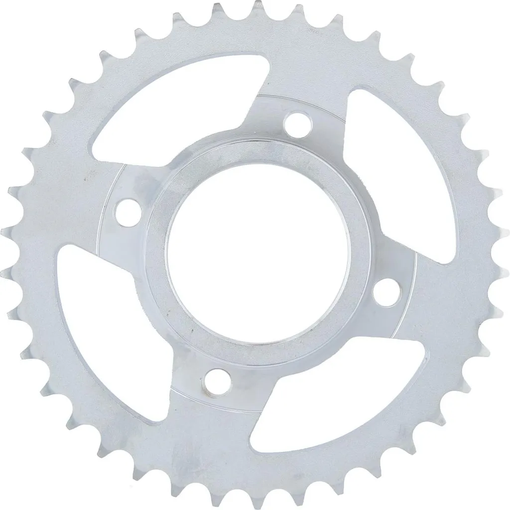 Pignon arrière pour moto en acier RK 6815 à 38 dents argent