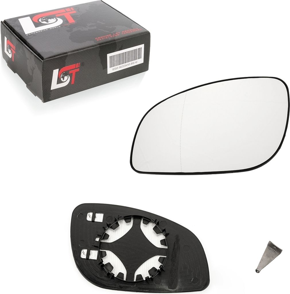Außenspiegel Glas Spiegelglas beheizt asphärisch links für Opel Vectra C Signum