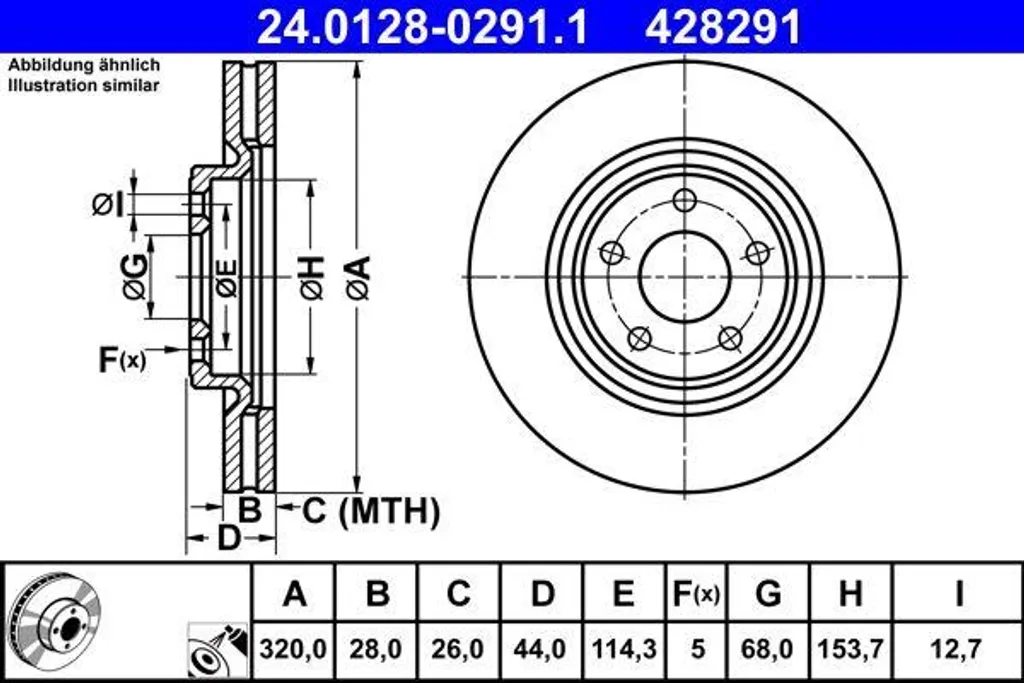 Fini les vibrations au freinage : Disque ATE 402064CE0A X-Trail Koleos