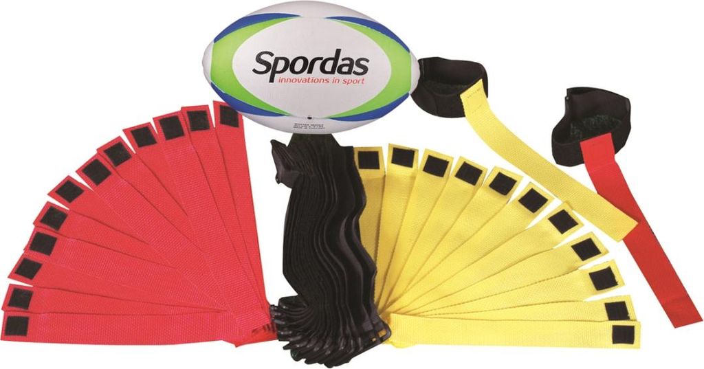 Spordas Rugby Set Rip Tag - gra w rugby dla dzieci i drużyn Zdjęcie produktu 