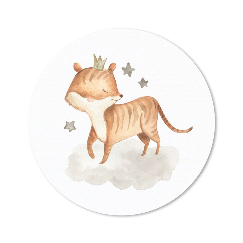 MuchoWow Mauspad Mousepad Fuchs - Dschungel - Sterne 50x50 cm - Mousepads - Maus Mat - Pad - Mausunterlage - Vinyl