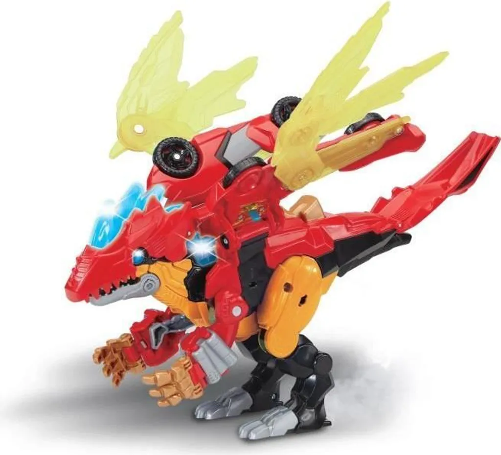 Dragorex Méga Dragon Interactif Switch & Go Dinos avec Effets de Feu