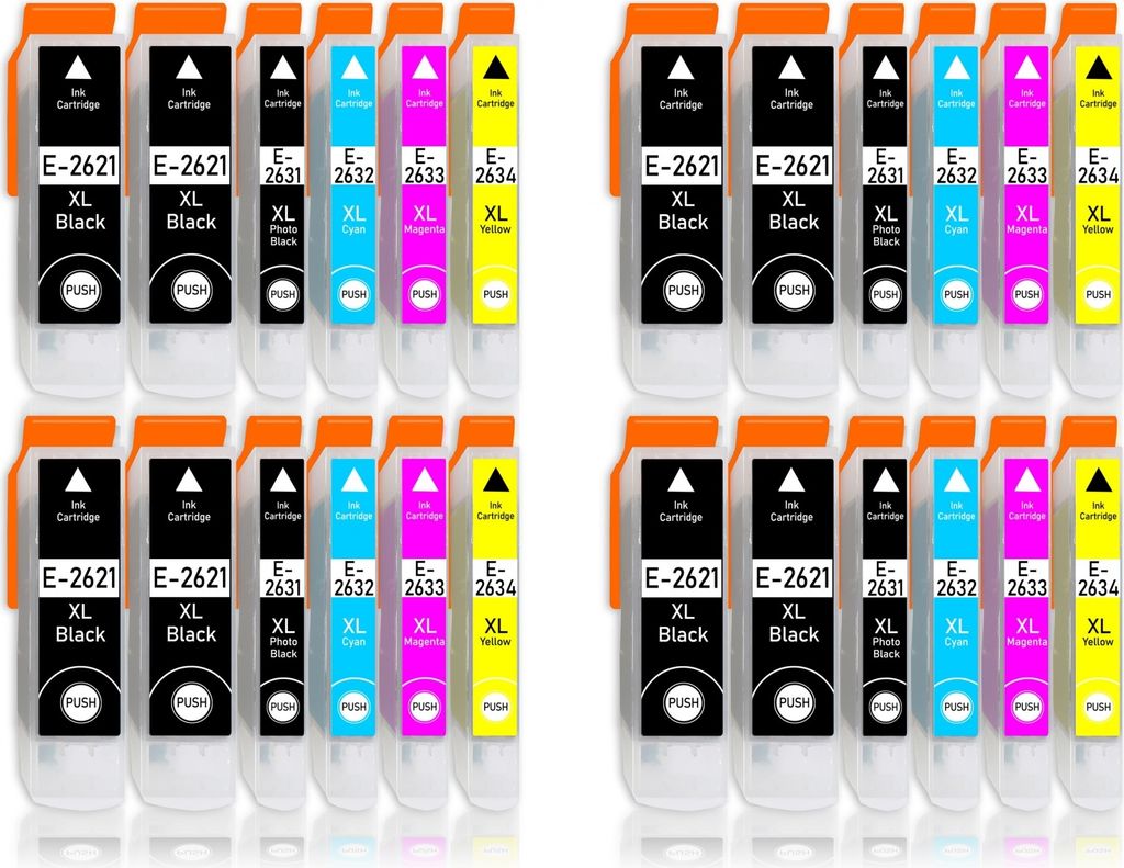 24er Pack Druckerpatronen 26 26XL kompatibel mit Epson XP-720