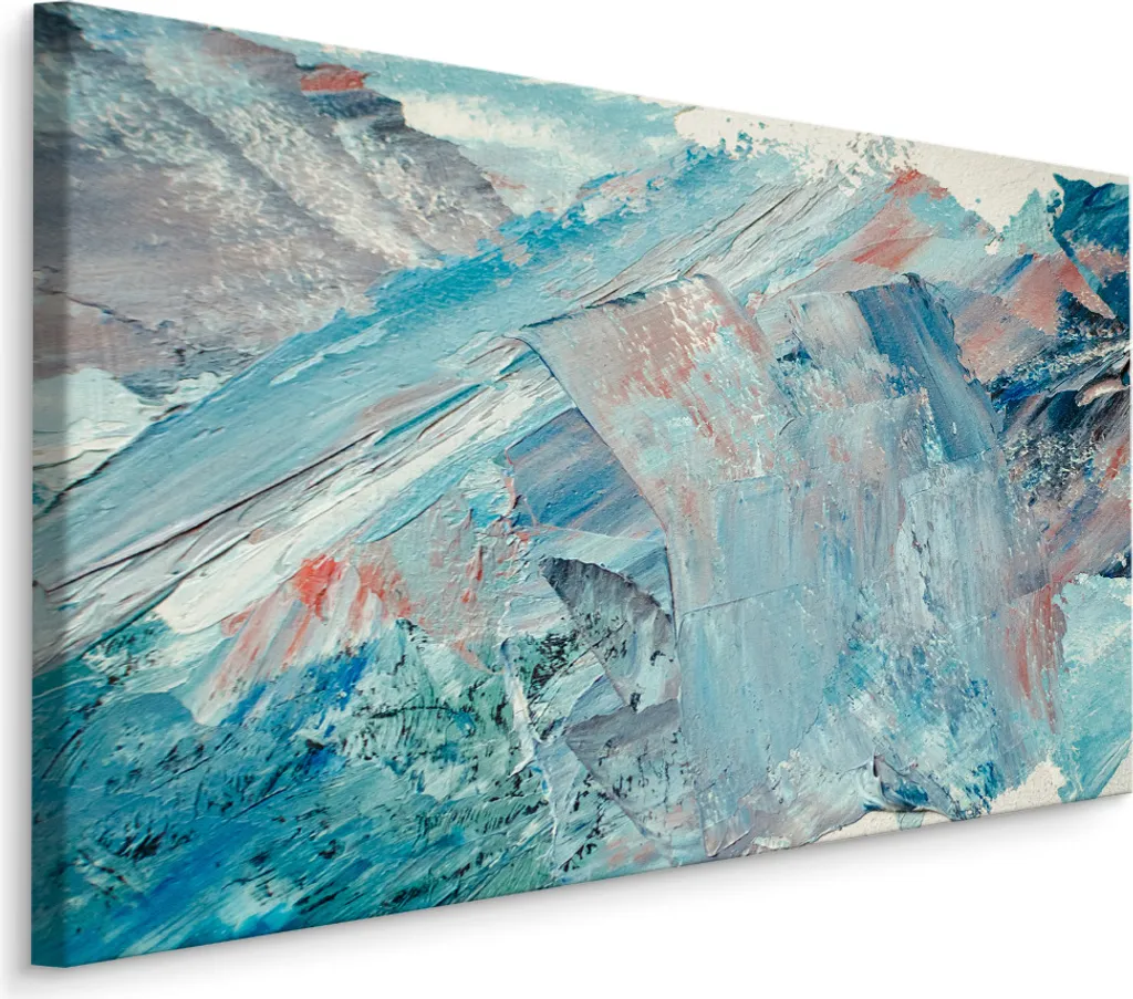 Quadro Astratto 90x60 XXL su Tela | Stampa Artistica Colorata Design