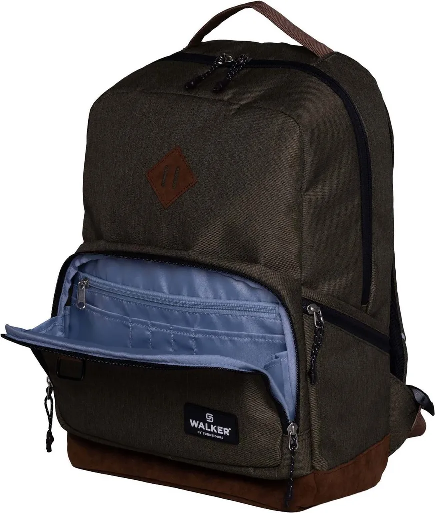 Walker- Rucksack Pure Eco Butter Sport 42154-250-Zaino Lifestyle Principale, Scomparto per Computer Portatile, Spallacci ergonomici e Schienale Imbottito, Volume Circa, Colore Yellow, 29 L, 42154-250