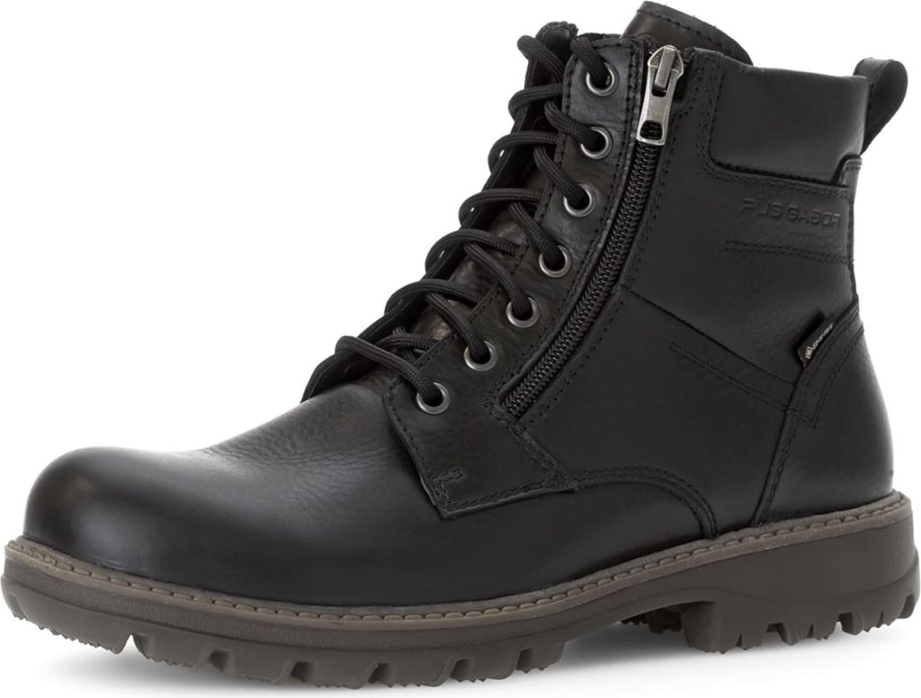 Gabor (0) Schnürstiefeletten Männlich 31383733343533 Schwarz 43 EU