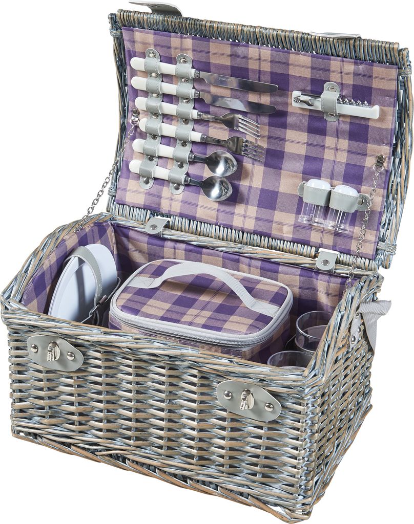 Picknickkorb ‘Folldal’ Komplettsett mit Isoliertasche für 2 Produktbild 3