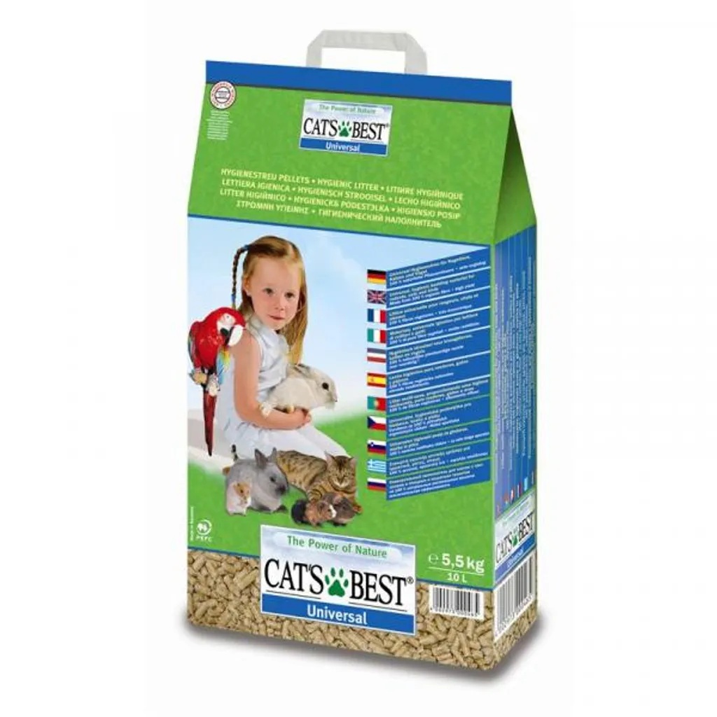 Cats Best Universale 10L Lettiera Naturale per Gatti e Piccoli Animali