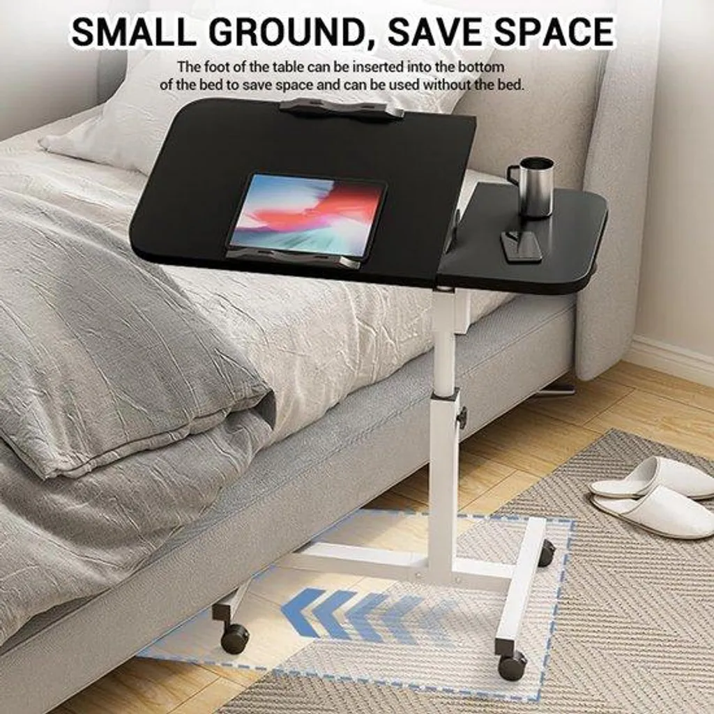 Bureau assis debout mobile pour ordinateur et télétravail flexible - 6