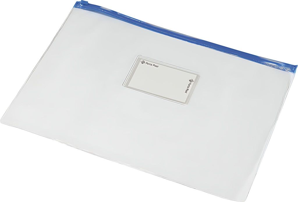 Dokumententasche/Geldtasche A4 mit Reißverschluß bis 120 Blatt weiß A4