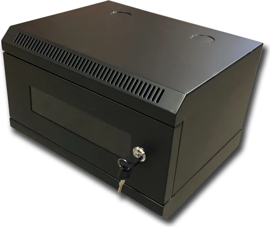 Rack 10" monobloc 4U/280 DATACOM noir pour réseau informatique local