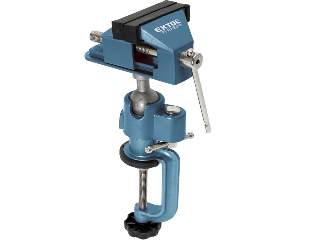 Extol Premium Tischschraubstock (8812607) drehbar mit Gelenk, 75mm