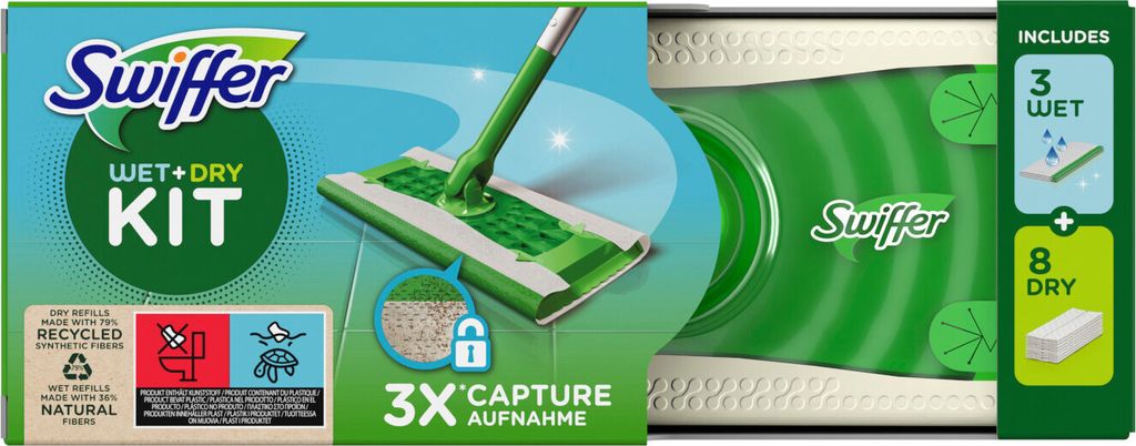 Zestaw startowy Swiffer do wycierania podłóg na sucho/mokro Zdjęcie produktu 6