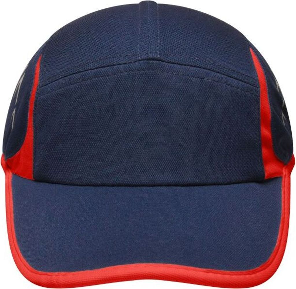 Running 4 Panel Cap Stirnanliegende 4 Panel Cap navy/red, Gr. one size