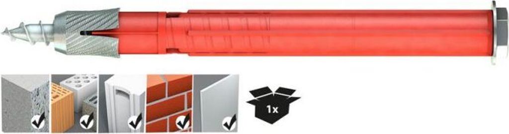 TOX Allzweck-Rahmendübel Apollo 10/120 Einz. - 1 Stück - 04910154/E