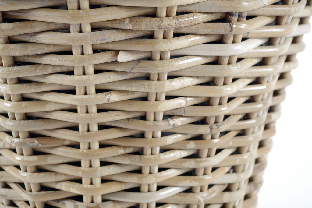 Kobolo Übertopf 26x35 cm mit Folie braun Rattan - Produktbild 4