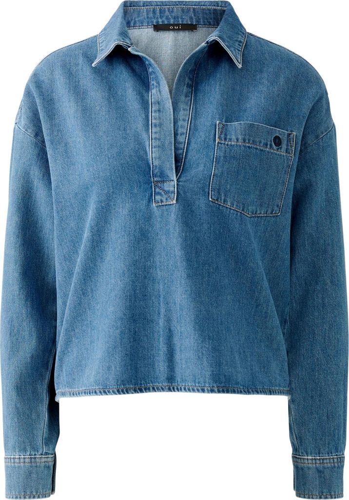 Oui Bluse blue 42